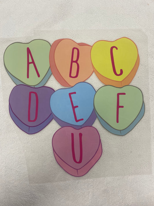 Candy Hearts - ABCDEFU