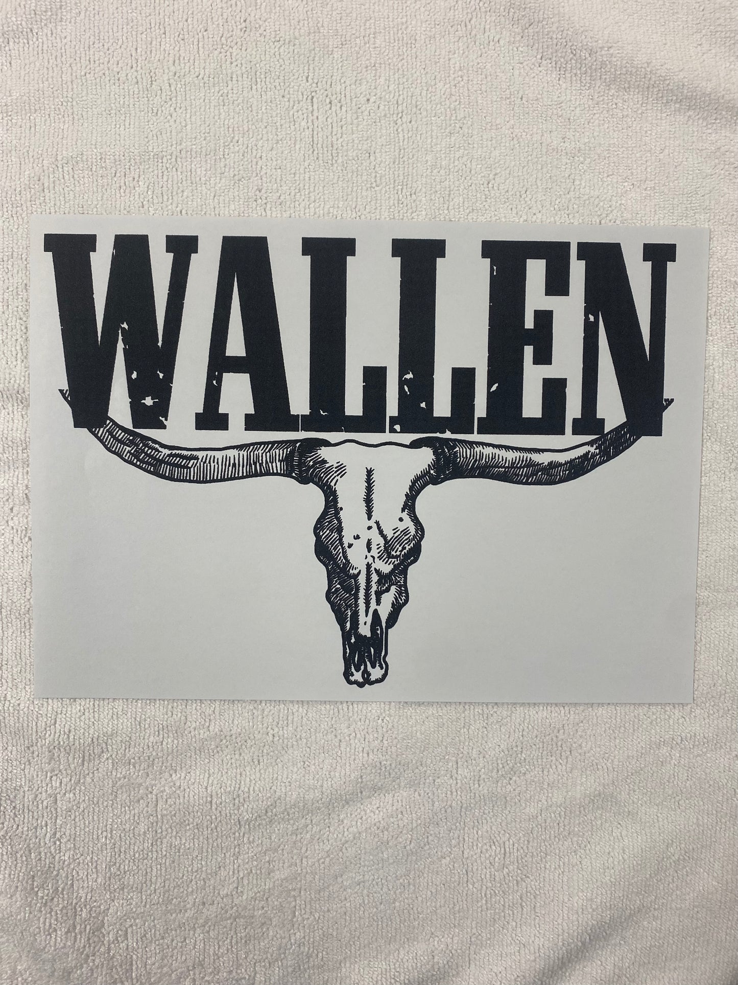 Morgan Wallen Skull - Black