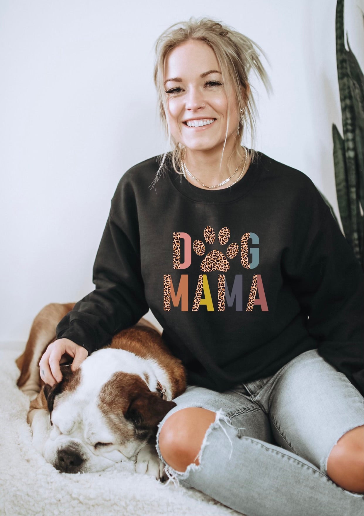 Dog Mama Multicolor Transfer