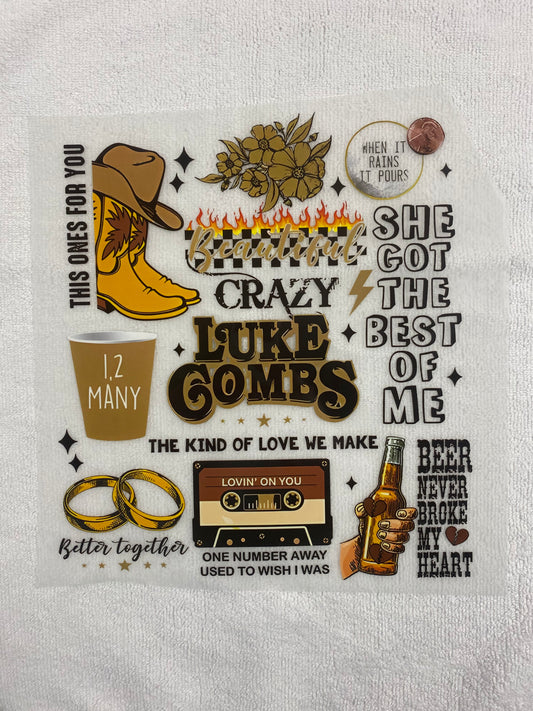 Luke Combs Song Collage